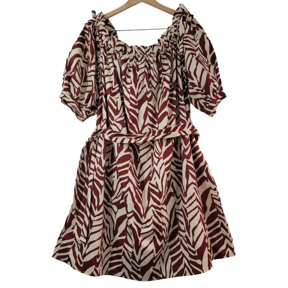 Eloquii Elements Dresses & Skirts - Eloquii Elements Womens Sz 22 Off The Shoulder Mini Dress Cotton Colorful Spring